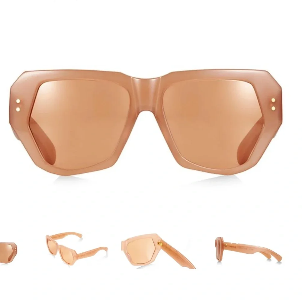 PARED BEC + BRIDGE BIG MAMMA SUNGLASSES PINK AMBER NWOT